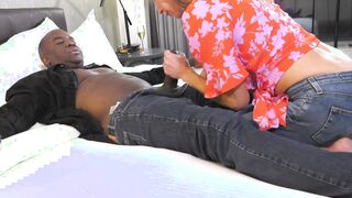 White Wife Takes BBC Cum Deep Inside