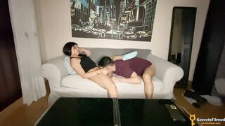 I invited a friend over to watch a movie, but we got horny and plans changed