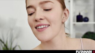 Real Life Futa with Jia Lissa - Redhead shemale fuck her step sis