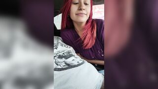 Stepsister public Fuck in my Car