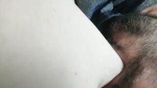 Full Nursing Session in Overalls (sensual kiss ending)