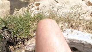A stranger surprises me naked to finger at the beach and jerks off on me I want him to fuck me