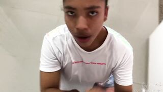 CREAMPIE- Big ass girl secretly gives her best friend's boyfriend a delicious BLOWJOB, they almost g