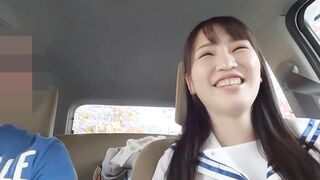 Cute Japanese Idol①Access the back red.Suddenly gave me blowjob & handjob in the car.