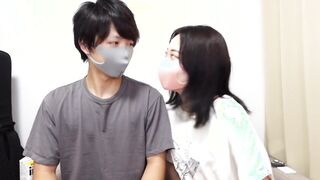 アナル前立腺マッサージと寸止め手コキで開発して遂にところてん射精しちゃいました Japanese Amateur Prostate Milking Cumshot Orgasm えむゆみカップル