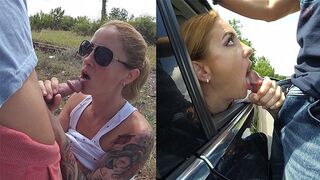 Amateur public cumshot compilation 2020 - Best outdoor blowjob. Wet Kelly