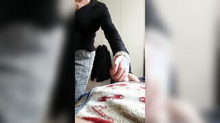 my step aunt I jerk in front of her