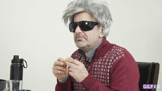 Older Woman Fucks Young Guy In The Kitchen
